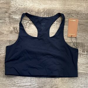 Girlfriend Collective Navy Blue Sports Bra 3XL